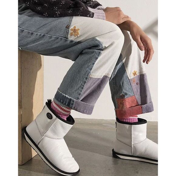 Free People EMU Stinger Mini Zip Boots Size 8W - Picture 2 of 11